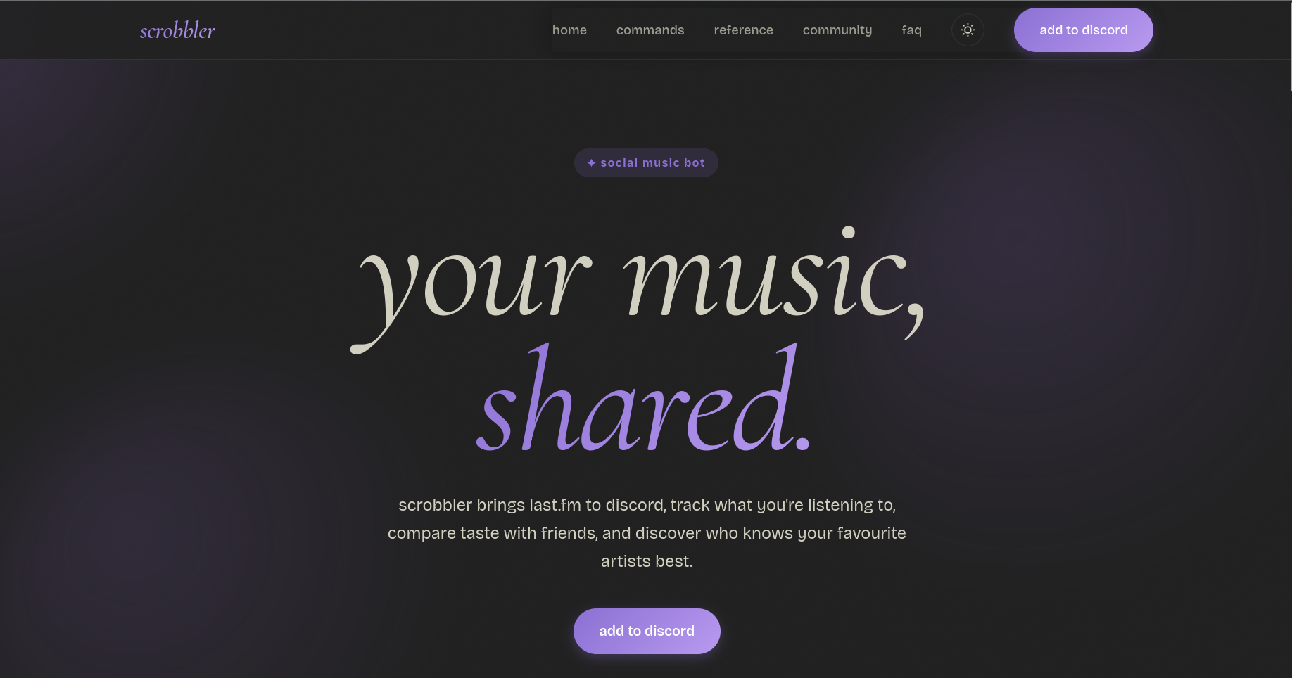 scrobbler Website